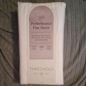Threshold Cream Performance Flat Sheet